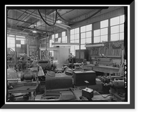 Historic Framed Print, Kodiak Naval Operating Base, Wood & Machine Shop, U.S. Coast Guard Station, Kodiak, Kodiak Island Borough, AK - 7,  17-7/8" x 21-7/8"