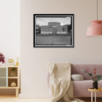 Historic Framed Print, Kodiak Naval Operating Base, Boat House, U.S. Coast Guard Station, Kodiak, Kodiak Island Borough, AK,  17-7/8" x 21-7/8"