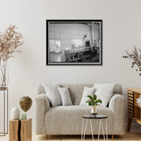 Historic Framed Print, Kodiak Naval Operating Base, Boat House, U.S. Coast Guard Station, Kodiak, Kodiak Island Borough, AK - 6,  17-7/8" x 21-7/8"