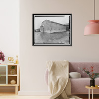 Historic Framed Print, Kodiak Naval Operating Base, Boat House, U.S. Coast Guard Station, Kodiak, Kodiak Island Borough, AK - 7,  17-7/8" x 21-7/8"