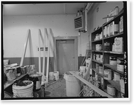 Historic Framed Print, Kodiak Naval Operating Base, Paint Shed, U.S. Coast Guard Station, Kodiak, Kodiak Island Borough, AK - 2,  17-7/8" x 21-7/8"