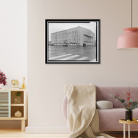 Historic Framed Print, Kodiak Naval Operating Base, Aircraft Storehouse, U.S. Coast Guard Station, Kodiak, Kodiak Island Borough, AK - 4,  17-7/8" x 21-7/8"