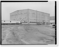 Historic Framed Print, Kodiak Naval Operating Base, Aircraft Storehouse, U.S. Coast Guard Station, Kodiak, Kodiak Island Borough, AK - 6,  17-7/8" x 21-7/8"
