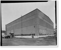 Historic Framed Print, Kodiak Naval Operating Base, Aircraft Storehouse, U.S. Coast Guard Station, Kodiak, Kodiak Island Borough, AK - 14,  17-7/8" x 21-7/8"