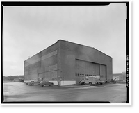 Historic Framed Print, Kodiak Naval Operating Base, Aircraft Storehouse, U.S. Coast Guard Station, Kodiak, Kodiak Island Borough, AK - 15,  17-7/8" x 21-7/8"