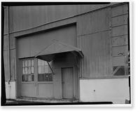 Historic Framed Print, Kodiak Naval Operating Base, Aircraft Storehouse, U.S. Coast Guard Station, Kodiak, Kodiak Island Borough, AK - 16,  17-7/8" x 21-7/8"