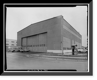 Historic Framed Print, Kodiak Naval Operating Base, Aircraft Storehouse, U.S. Coast Guard Station, Kodiak, Kodiak Island Borough, AK - 18,  17-7/8" x 21-7/8"