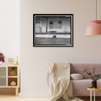 Historic Framed Print, Kodiak Naval Operating Base, General Storehouse, U.S. Coast Guard Station, Kodiak, Kodiak Island Borough, AK - 8,  17-7/8" x 21-7/8"