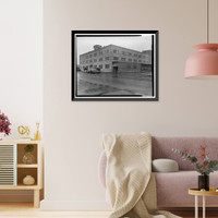 Historic Framed Print, Kodiak Naval Operating Base, General Storehouse, U.S. Coast Guard Station, Kodiak, Kodiak Island Borough, AK - 9,  17-7/8" x 21-7/8"
