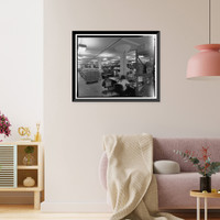 Historic Framed Print, Kodiak Naval Operating Base, General Storehouse, U.S. Coast Guard Station, Kodiak, Kodiak Island Borough, AK - 12,  17-7/8" x 21-7/8"