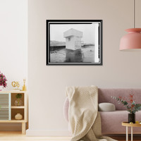 Historic Framed Print, Kodiak Naval Operating Base, General Storehouse, U.S. Coast Guard Station, Kodiak, Kodiak Island Borough, AK - 16,  17-7/8" x 21-7/8"