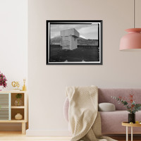 Historic Framed Print, Kodiak Naval Operating Base, General Storehouse, U.S. Coast Guard Station, Kodiak, Kodiak Island Borough, AK - 20,  17-7/8" x 21-7/8"