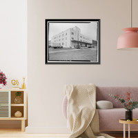 Historic Framed Print, Kodiak Naval Operating Base, General Storehouse, U.S. Coast Guard Station, Kodiak, Kodiak Island Borough, AK - 22,  17-7/8" x 21-7/8"