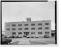 Historic Framed Print, Kodiak Naval Operating Base, General Storehouse, U.S. Coast Guard Station, Kodiak, Kodiak Island Borough, AK - 23,  17-7/8" x 21-7/8"