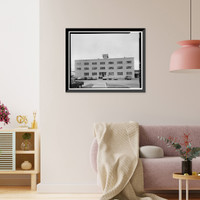 Historic Framed Print, Kodiak Naval Operating Base, General Storehouse, U.S. Coast Guard Station, Kodiak, Kodiak Island Borough, AK - 23,  17-7/8" x 21-7/8"