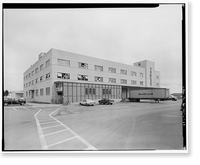 Historic Framed Print, Kodiak Naval Operating Base, General Storehouse, U.S. Coast Guard Station, Kodiak, Kodiak Island Borough, AK - 24,  17-7/8" x 21-7/8"