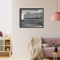 Historic Framed Print, Kodiak Naval Operating Base, General Storehouse, U.S. Coast Guard Station, Kodiak, Kodiak Island Borough, AK - 25,  17-7/8" x 21-7/8"