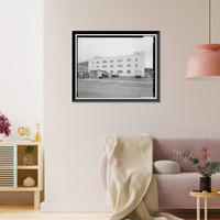Historic Framed Print, Kodiak Naval Operating Base, General Storehouse, U.S. Coast Guard Station, Kodiak, Kodiak Island Borough, AK - 26,  17-7/8" x 21-7/8"