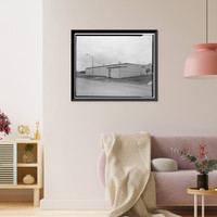 Historic Framed Print, Kodiak Naval Operating Base, Commissary & Cold Storage, U.S. Coast Guard Station, Kodiak, Kodiak Island Borough, AK - 10,  17-7/8" x 21-7/8"