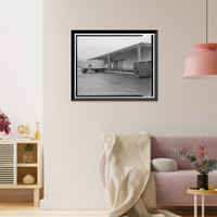 Historic Framed Print, Kodiak Naval Operating Base, Commissary & Cold Storage, U.S. Coast Guard Station, Kodiak, Kodiak Island Borough, AK - 14,  17-7/8" x 21-7/8"