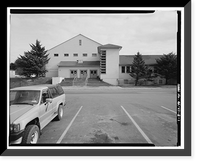 Historic Framed Print, Kodiak Naval Operating Base, Gymnasium, U.S. Coast Guard Station, Kodiak, Kodiak Island Borough, AK,  17-7/8" x 21-7/8"
