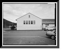 Historic Framed Print, Kodiak Naval Operating Base, Gymnasium, U.S. Coast Guard Station, Kodiak, Kodiak Island Borough, AK - 5,  17-7/8" x 21-7/8"
