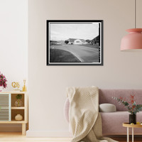 Historic Framed Print, Kodiak Naval Operating Base, Gymnasium, U.S. Coast Guard Station, Kodiak, Kodiak Island Borough, AK - 7,  17-7/8" x 21-7/8"