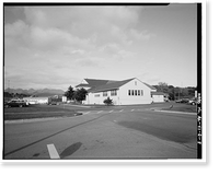 Historic Framed Print, Kodiak Naval Operating Base, Gymnasium, U.S. Coast Guard Station, Kodiak, Kodiak Island Borough, AK - 8,  17-7/8" x 21-7/8"