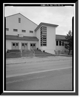 Historic Framed Print, Kodiak Naval Operating Base, Gymnasium, U.S. Coast Guard Station, Kodiak, Kodiak Island Borough, AK - 11,  17-7/8" x 21-7/8"