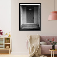Historic Framed Print, Kodiak Naval Operating Base, Gymnasium, U.S. Coast Guard Station, Kodiak, Kodiak Island Borough, AK - 20,  17-7/8" x 21-7/8"