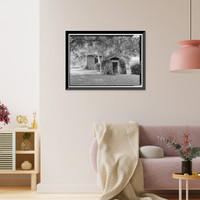 Historic Framed Print, Kenworthy Hall, State Highway 14 (Greensboro Road), Marion, Perry County, AL - 29,  17-7/8" x 21-7/8"