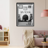 Historic Framed Print, Kenworthy Hall, State Highway 14 (Greensboro Road), Marion, Perry County, AL - 39,  17-7/8" x 21-7/8"
