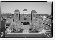 Historic Framed Print, Sixteenth Street Baptist Church, 1530 Sixth Avenue North, Birmingham, Jefferson County, AL - 4,  17-7/8" x 21-7/8"