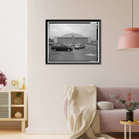 Historic Framed Print, Maxwell Air Force Base, Building No. 690, 255 East Ash Street, Montgomery, Montgomery County, AL,  17-7/8" x 21-7/8"