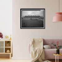 Historic Framed Print, Maxwell Air Force Base, Building No. 690, 255 East Ash Street, Montgomery, Montgomery County, AL - 2,  17-7/8" x 21-7/8"