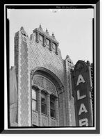 Historic Framed Print, Alabama Theatre, 1811 Third Avenue North, Birmingham, Jefferson County, AL - 5,  17-7/8" x 21-7/8"
