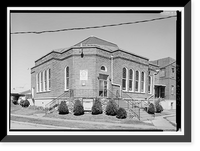 Historic Framed Print, Harmony Street Baptist Church, 527 Forty-Second Place North, Birmingham, Jefferson County, AL,  17-7/8" x 21-7/8"