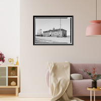 Historic Framed Print, Thomas School, Second Avenue, North (Avondale), Birmingham, Jefferson County, AL,  17-7/8" x 21-7/8"