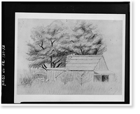 Historic Framed Print, Faraway Ranch, Willcox vicinity, Cochise County, AZ - 12,  17-7/8" x 21-7/8"