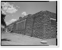 Historic Framed Print, Pinon Boarding School, Classroom Building, Navajo Route 41, North of Navajo Route 4, Pinon, Navajo County, AZ - 2,  17-7/8" x 21-7/8"