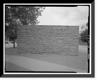Historic Framed Print, Pinon Boarding School, Classroom Building, Navajo Route 41, North of Navajo Route 4, Pinon, Navajo County, AZ - 6,  17-7/8" x 21-7/8"