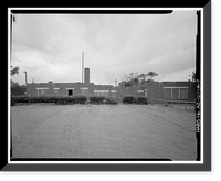 Historic Framed Print, Pinon Boarding School, Classroom Building, Navajo Route 41, North of Navajo Route 4, Pinon, Navajo County, AZ - 7,  17-7/8" x 21-7/8"