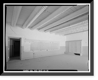 Historic Framed Print, Pinon Boarding School, Classroom Building, Navajo Route 41, North of Navajo Route 4, Pinon, Navajo County, AZ - 14,  17-7/8" x 21-7/8"