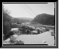 Historic Framed Print, Clifton Townsite, Confluence of Chase Creek & San Francisco River, Clifton, Greenlee County, AZ,  17-7/8" x 21-7/8"