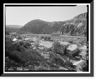 Historic Framed Print, Clifton Townsite, Confluence of Chase Creek & San Francisco River, Clifton, Greenlee County, AZ - 2,  17-7/8" x 21-7/8"