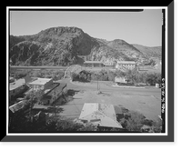 Historic Framed Print, Clifton Townsite, Confluence of Chase Creek & San Francisco River, Clifton, Greenlee County, AZ - 3,  17-7/8" x 21-7/8"