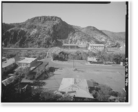 Historic Framed Print, Clifton Townsite, Confluence of Chase Creek & San Francisco River, Clifton, Greenlee County, AZ - 3,  17-7/8" x 21-7/8"