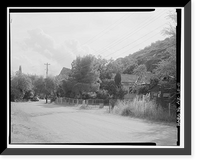 Historic Framed Print, Clifton Townsite, Confluence of Chase Creek & San Francisco River, Clifton, Greenlee County, AZ - 5,  17-7/8" x 21-7/8"