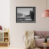 Historic Framed Print, Clifton Townsite, Confluence of Chase Creek & San Francisco River, Clifton, Greenlee County, AZ - 11,  17-7/8" x 21-7/8"