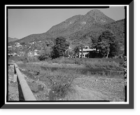 Historic Framed Print, Clifton Townsite, Confluence of Chase Creek & San Francisco River, Clifton, Greenlee County, AZ - 17,  17-7/8" x 21-7/8"